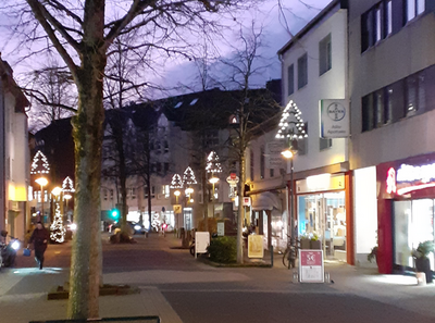 Schlebusch bei Dunkelheit